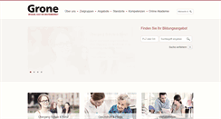 Desktop Screenshot of grone.de