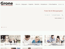 Tablet Screenshot of grone.de